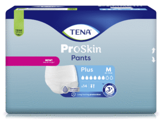 Einweghose TENA Pants PROskin Plus M Hüftumfang 80 bis 110 cm(1 Karton: 4 x14 Stück)