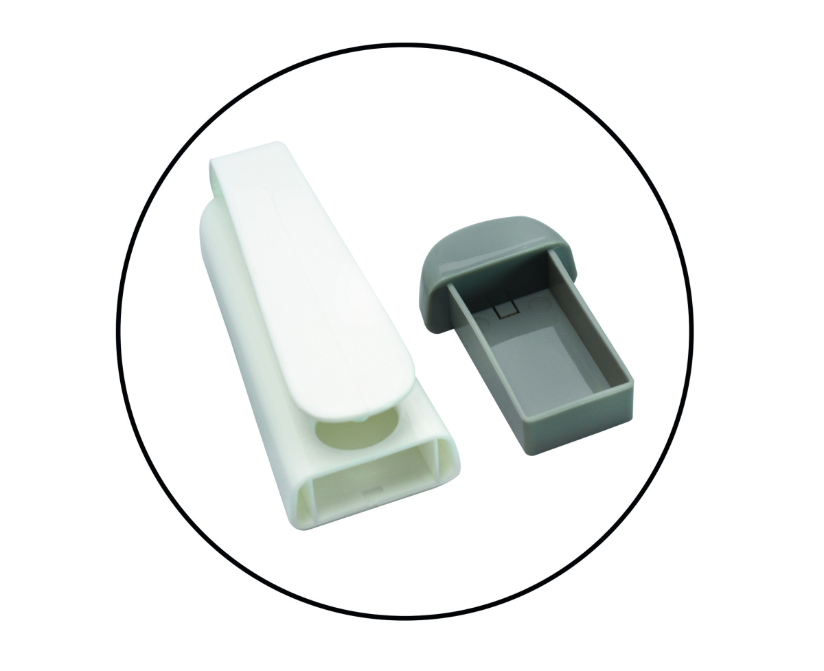 Tablettenausdrücker 2-teilig weiß/grau – Bild 2