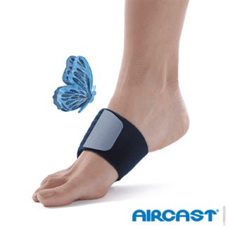 Mittelfußbandage HalguStrap AIRCAST mit Pelotte, schwarz