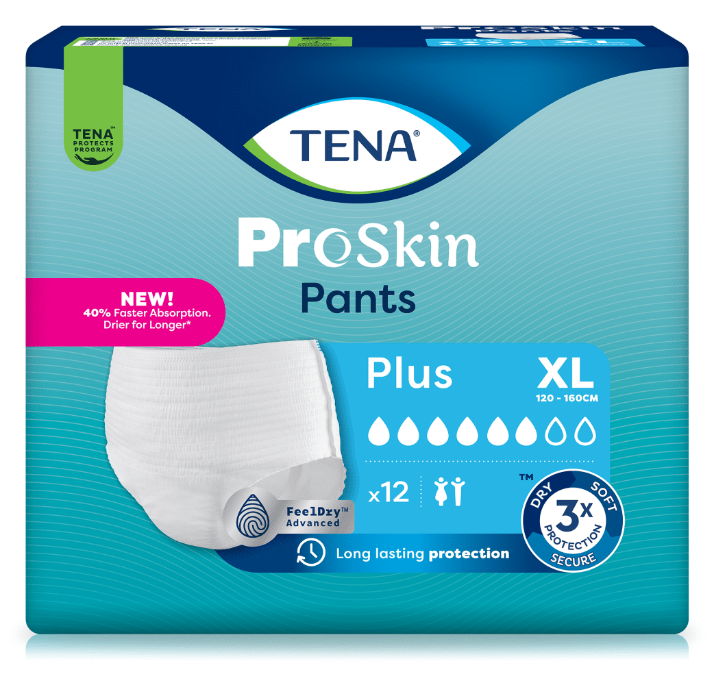 Einweghose TENA Pants PROskin Plus XL Hüftumfang 120 bis 160 cm(1 Karton: 4 x 12 Stück)