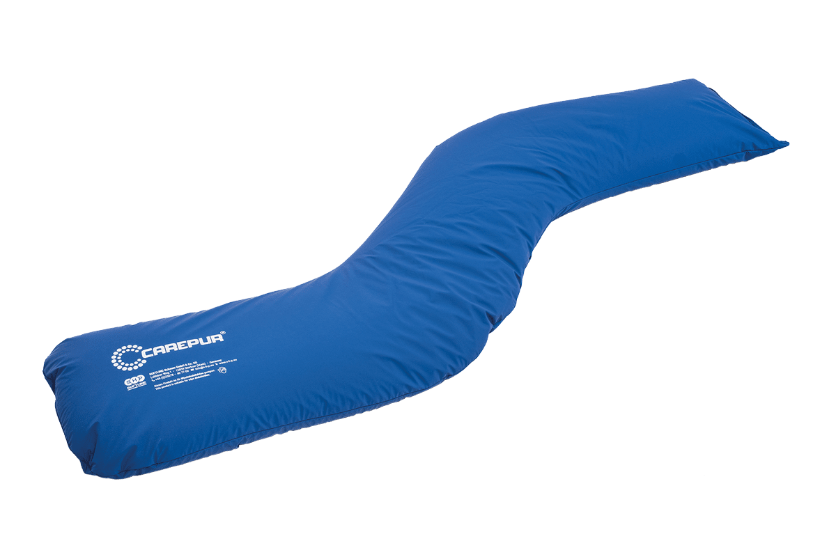 Seitenlagerungskissen CarePur M 180 x 31 cm blau