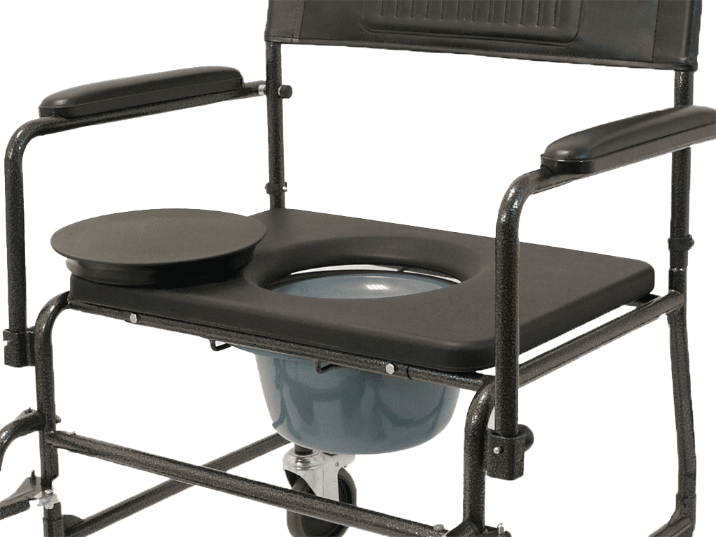 Toilettenrollstuhl TRS 200 XXL anthrazit – Bild 2