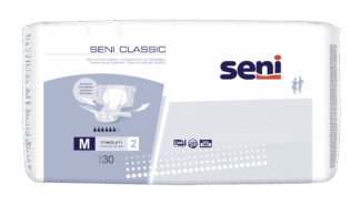 Seni CLASSIC Inkontinenzhosen M, Hüfte 75-110 cm (1Karton: 4 x 30 Stück)