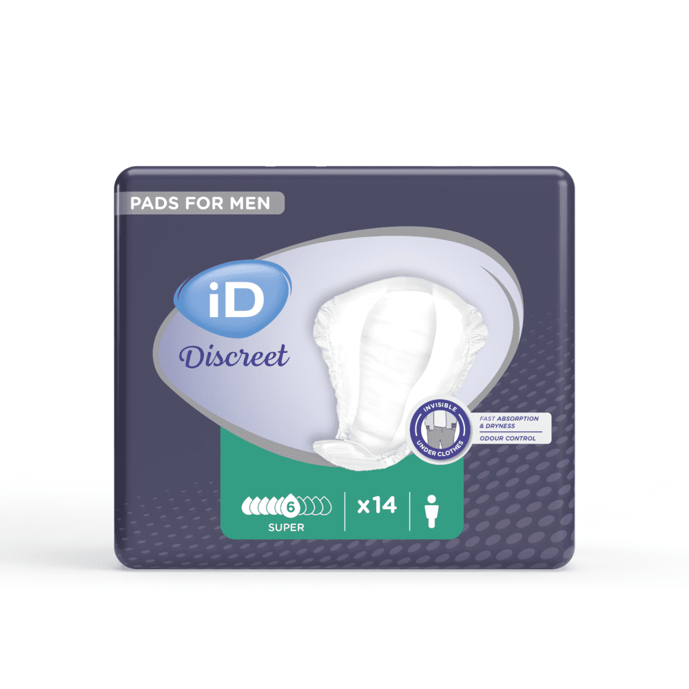 iD Discreet Light Pads FOR MEN SUPER (1 Karton: 12 x 14 Stück)