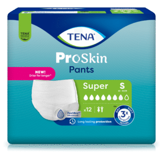 TENA Pants PROskin Super S, Hüfte 65-85 cm (1 Karton: 4 x 12 Stück)