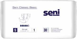 Seni CLASSIC BASIC S Inkontinenzhosen, Hüfte 55-80 cm (1 Karton: 4 x 30 Stück)