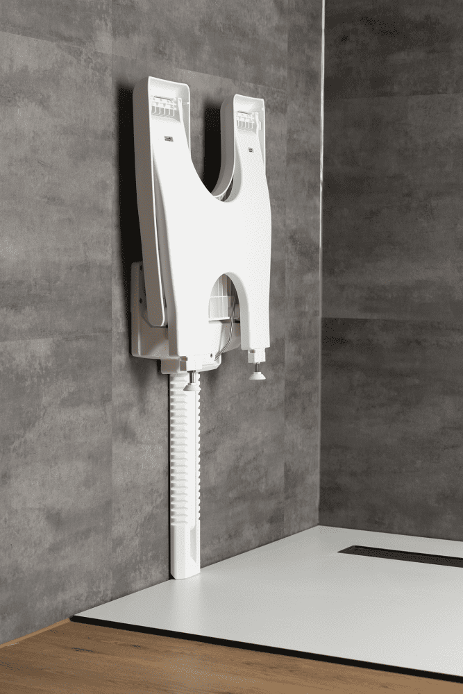 Duschklappsitz varioporto, weiß – Bild 2