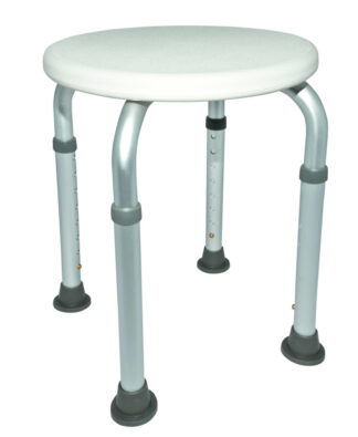Duschhocker EXTRA 8-fach höhenverstellbar, weiß