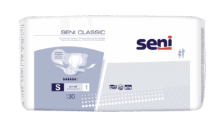 Seni CLASSIC Inkontinenzhosen S, Hüfte 55-80 cm (1Karton: 4 x 30 Stück)