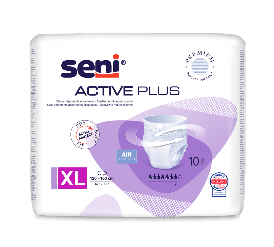 Einweginkontinenzslips Seni Active Plus x-large (1 Karton: 8x10 Stück)