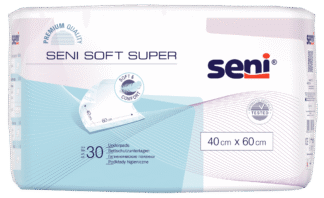 Bettschutzunterlagen Seni Soft Super 40x60 (1 Karton: 4 x 30 Stück)