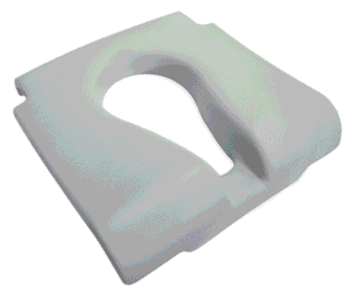 Softsitz für Dusch- und Toilettenrollstuhl AQUATEC OCEAN / OCEAN XL / OCEAN E-VIP grau