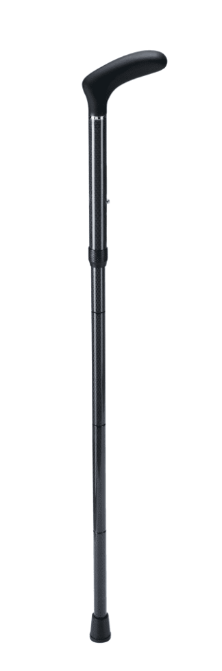 Carbonstock mit Softtouch-Griff, faltbar Raute schwarz