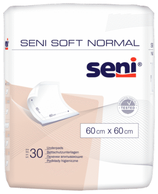Bettschutzunterlagen Seni Soft Normal 60 x 60 cm (1 Karton: 4 x 30 Stück)
