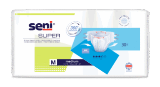 Inkontinenzhosen Super Seni Medium, Hüfte 75 bis 110 cm(1 Karton: 4 x 30 Stück)