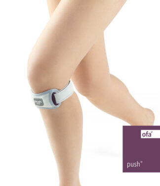 Patellabandage Push med Universal grau-aubergine