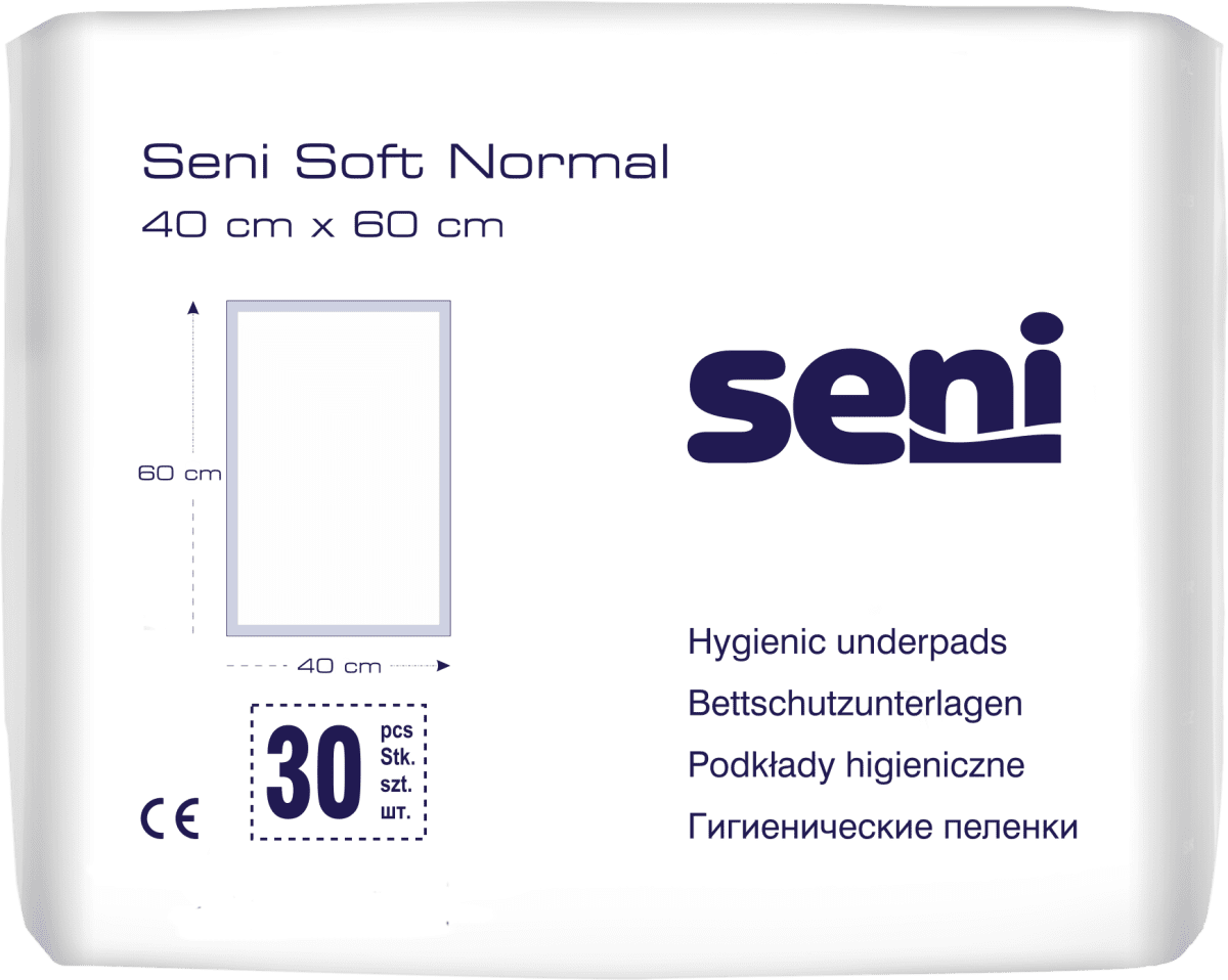 Bettschutzunterlagen Seni Soft Normal 40 x 60 cm (1 Karton: 12 x 30 Stück)