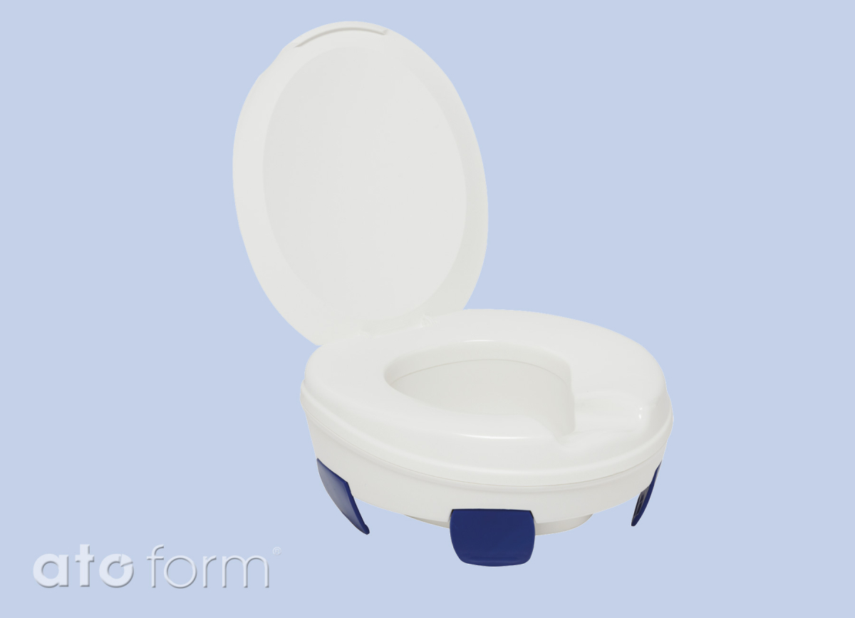 Toilettensitzerhöhung Clipper III mit Deckel, 10 cm – Bild 2
