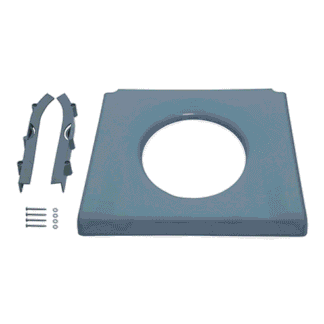 Kunststoff-Sitzbrille für Toilettenstuhl TSU/TSU-2 grau