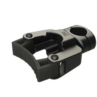 Stockhalterklemme universal mit Kunststoff-Schelle 22mm und 25mm