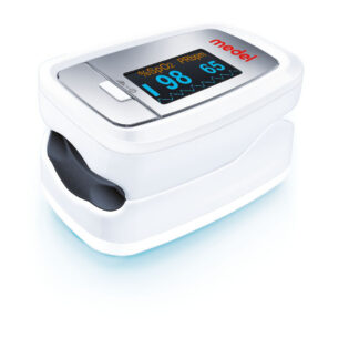 Fingerpulsoximeter Medel Oxygen, weiß