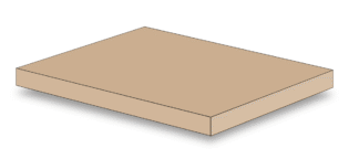Termolast/AB-40 Platte 100x92 cm, beige, 4mm