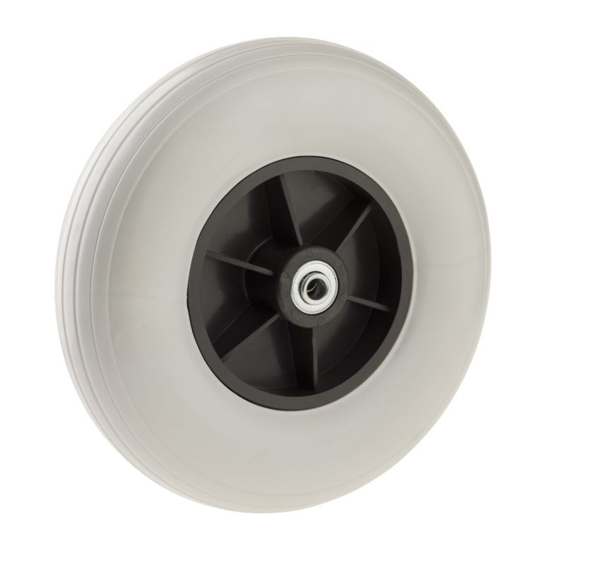 Rad für Rollatoren mit Kugellager- Rippenfelge TPE 200x50 Nabenlänge 62mm