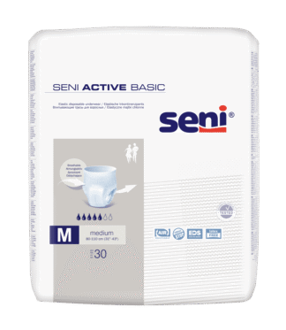 Inkontinenzslip Seni Active Basic Medium Taillenumfang 80 bis 110 cm (1 Karton: 3 x 30 Stück)