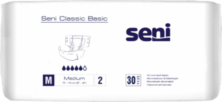 Seni CLASSIC BASIC M Inkontinenzhosen, Hüfte 75-110 cm (1 Karton: 4 x 30 Stück)