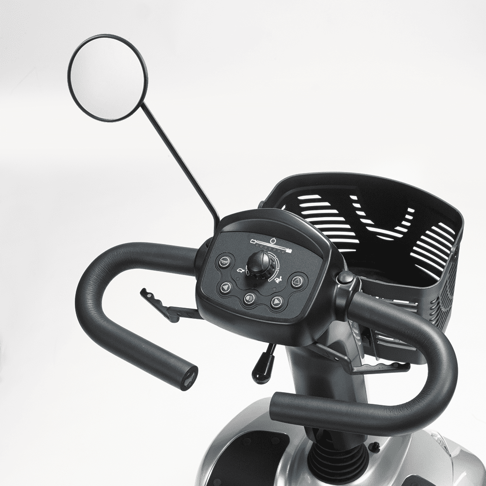Elektro-Scooter Leo, 4-Rad, 6 km/h Version, silber – Bild 2