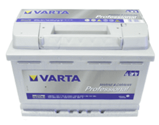 Varta-Batterie Professional DC 12V-70AH gefüllt und geladen