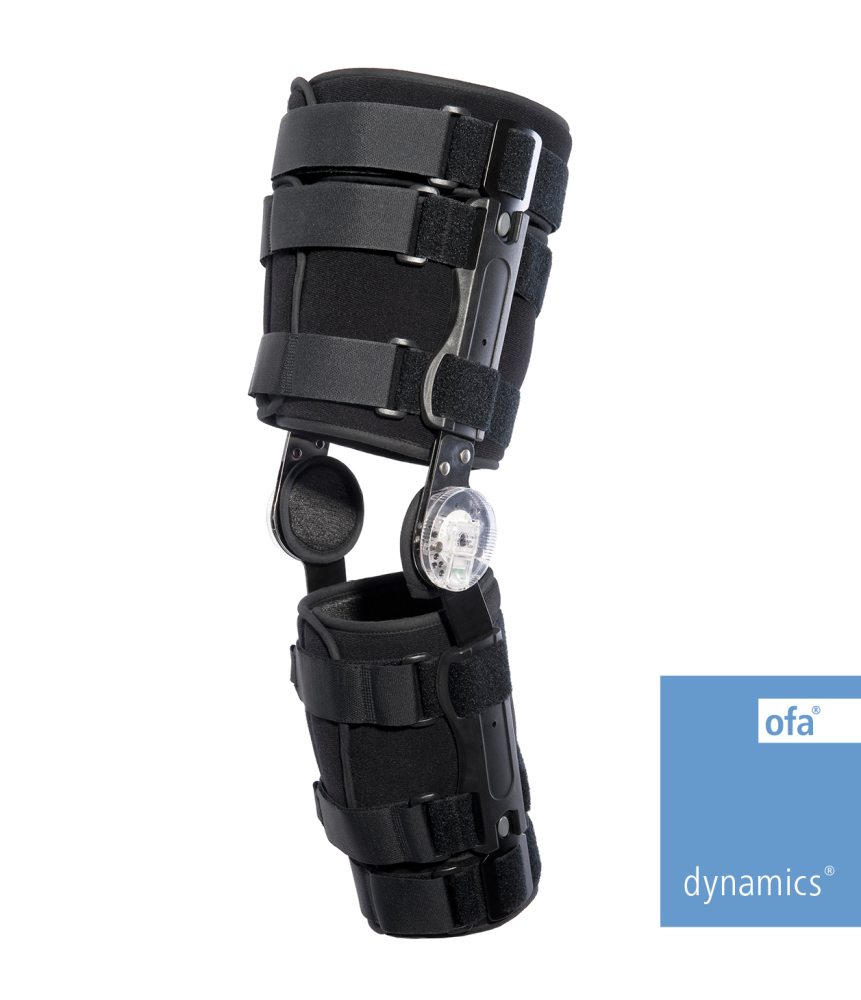 Knieschiene Dynamics ROM universal schwarz – Bild 2