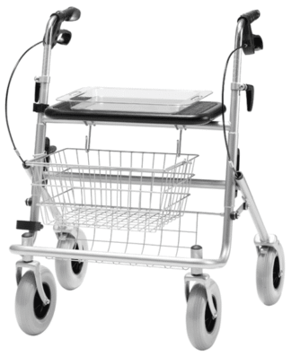 Rollator B XXL silber-metallic