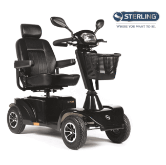 Scooter S700, 4-rad 15km/h grau metallic