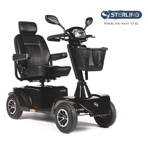 Scooter S700, 4-rad 6km/h silber metallic