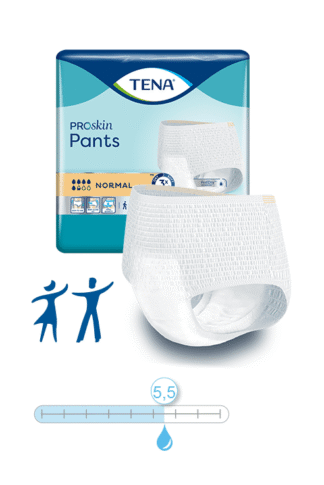 TENA Pants Original Normal M, Hüfte 80-110 cm (1 Karton: 2 x 30 Stück)
