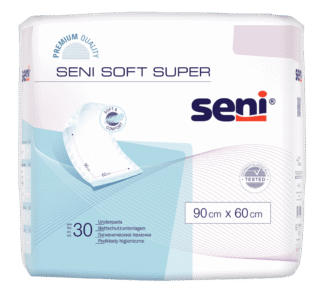 Bettschutzunterlagen Seni Soft Super 90x60 (1 Karton: 4 x 30 Stück)