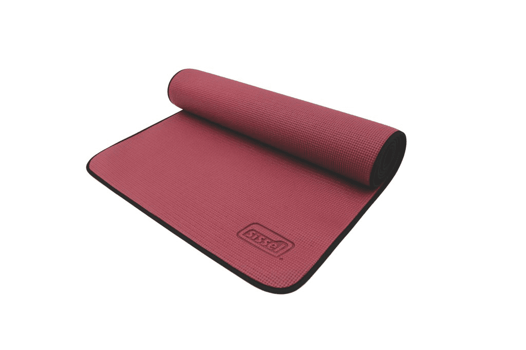 SISSEL Pilates & Yoga Matte, 180 x 60 x 0,6 cm, dunkelrot
