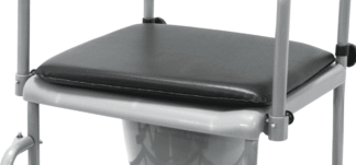 Sitzpolster für Toilettenrollstuhl TRS 130, schwarz