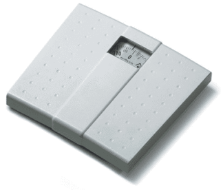 Mechanische Waage MS 01, weiß, 120 kg