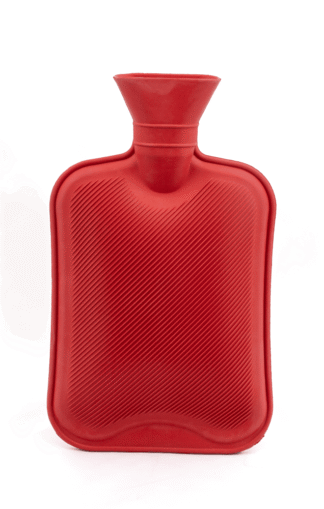 Wärmflasche Doppellamelle 2 Liter, rot