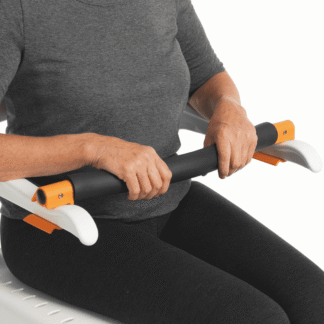 Sicherheitsbügel für Dusch- und Toilettenrollstuhl Clean schwarz-orange