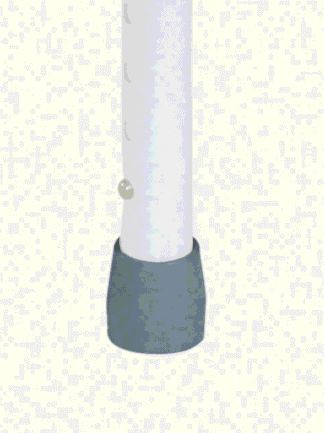 Gummistopper für Duschhocker DH240/241 und TSB (VPE: 4 Stück), grau