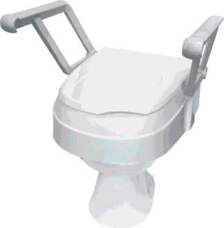 Toilettensitzerhöhung TSE 120, mit Armlehnen