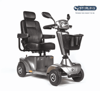 Scooter S400, 4-rad 6km/h silber metallic