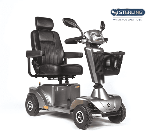 Scooter S400, 4-rad 6km/h silber metallic