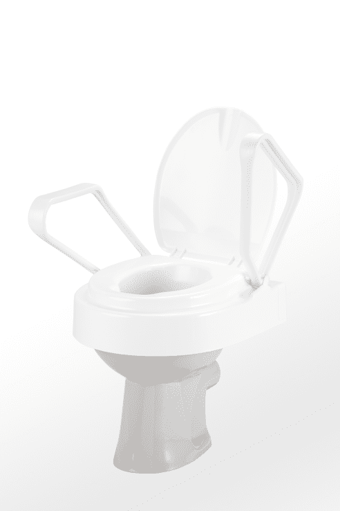 Toilettensitzerhöhung TRILETT2 mit Armlehnen,weiß