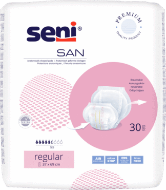 Inkontinenzvorlagen Seni San Regular (1 Karton: 4 x 30 Stück)