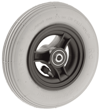 Komplett-Rad, luftbereift 180x45 mm Nabenlänge 46 mm grau