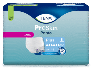 Einweghose TENA Pants PROskin Plus S Hüftumfang 65 bis 85 cm(1 Karton: 4 x 14 Stück)